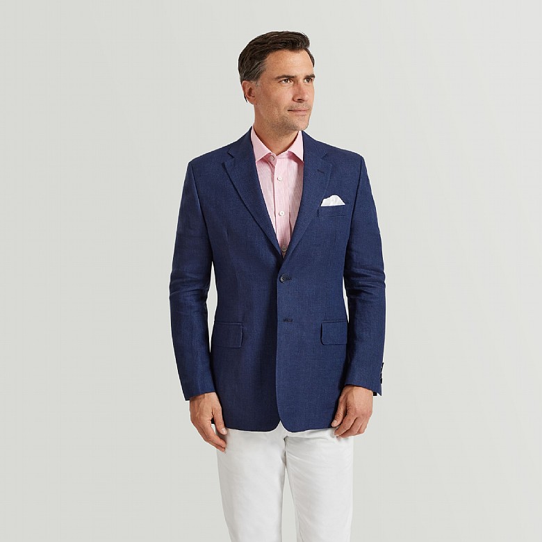 Herringbone Linen Jacket