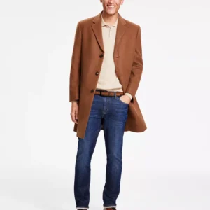 Men's Classic-Fit Solid Overcoats