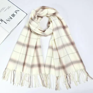 Yours Brown & Pink Check Print Super Soft Scarf