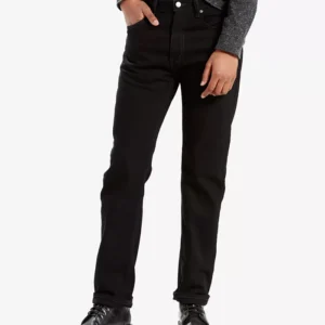 Men's 505™ Regular Straight Fit Non-Stretch Jeans Black