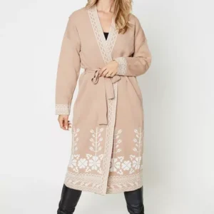 Jacquard Pattern Premium Cardigan