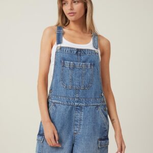 Cargo Shorts Denim Overalls